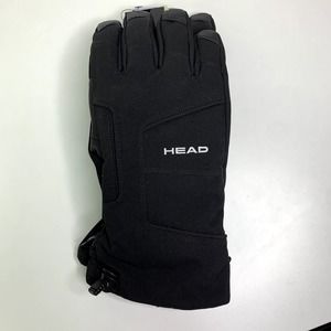 HEAD Black Gloves Winter Ski Snow Work Cold Weather 1601709 Adult Size Large NWT